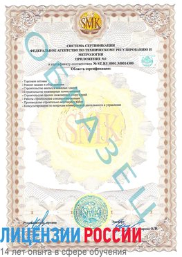 Образец сертификата соответствия (приложение) Зеленодольск Сертификат OHSAS 18001